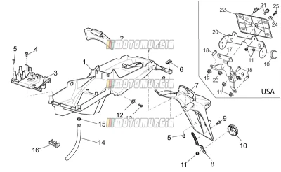 Carrosserie arrière - garde-boue