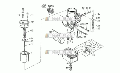 Pièces de rechange pour carburateur
