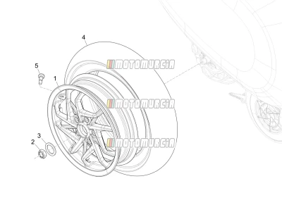 Roue arrière