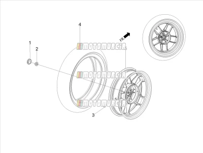 Roue arrière