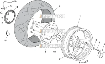 Roue arrière