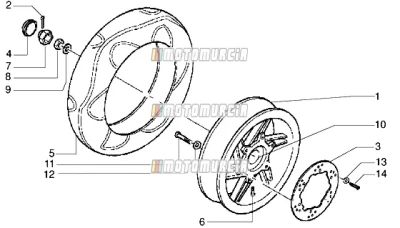 Roue arrière