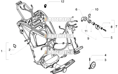 Wiring harness-Switch-Horn