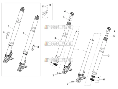 Fourche avant Ohlins