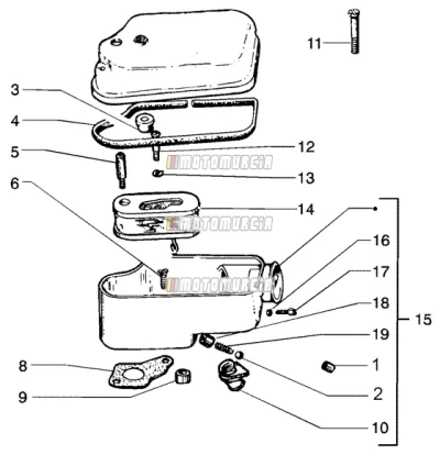 Composants du filtre à air