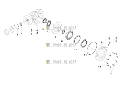 Transmission arrière / composants