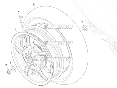 Roue arrière