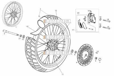 Roue avant