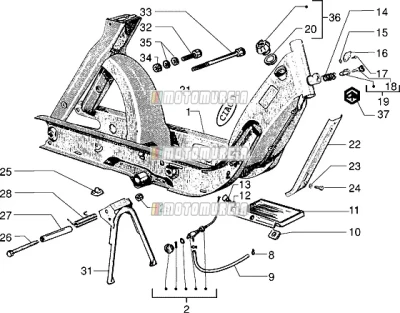Chassis-brandstofkraan-stofkap