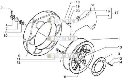 Roue arrière