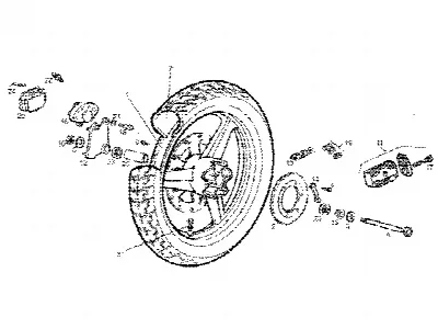 Roue arrière