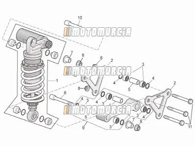 Connecting Rod - Rear Shock Abs.