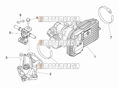 Corps de papillon - injecteur - joint d'induction