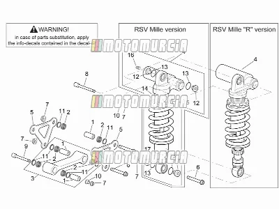 Connecting Rod - Rear Shock Abs.