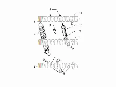Suspension arrière - amortisseur(s)