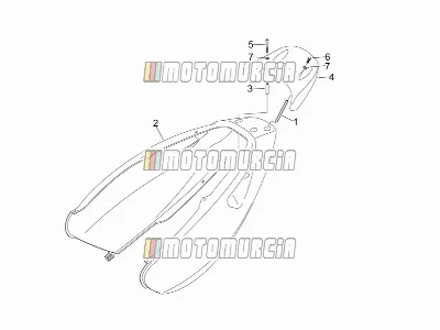 Carrosserie arrière - carénage arrière