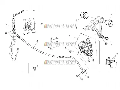 Bremssattel hinten