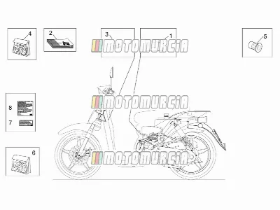 Cadre » décalcomanie op.manuels et jeu de plaques