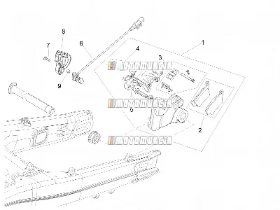 Bremssattel hinten