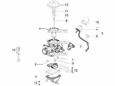 Composants du carburateur