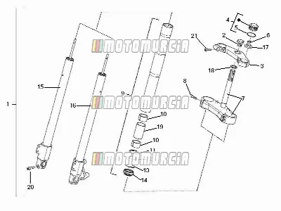 Gabel/Lenkrohr – Lenklagereinheit