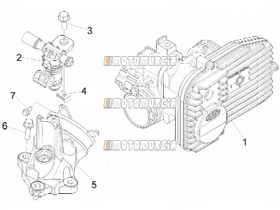 Corps de papillon - injecteur - joint d'induction
