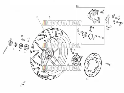 Roue arrière