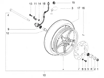Roda dianteira
