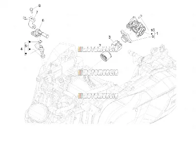 Corps de papillon - injecteur - joint d'induction