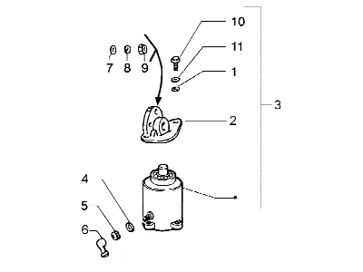 Démarreur du moteur