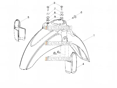 Carrosserie » montant-garde-boue avant