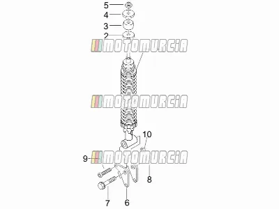 Suspension arrière - amortisseur(s)