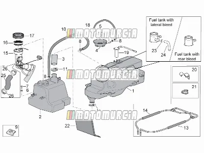 Cadre » réservoir de carburant