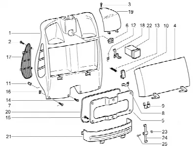 Vorderes Topcase