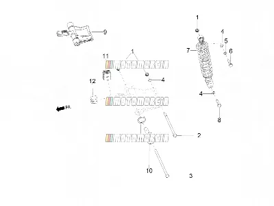 Suspension arrière - amortisseur(s)