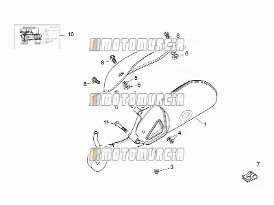 Motor »uitlaatpijp