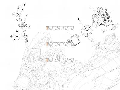 Corps de papillon - injecteur - joint d'induction