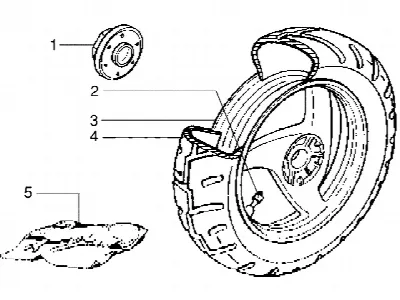 Roue arrière