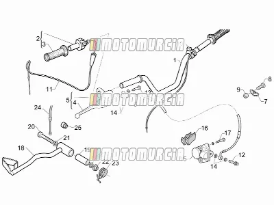 Handlebar Cpl.-rr.brake Lever