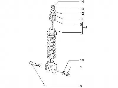 Stoßdämpfer hinten