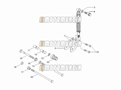 Suspension arrière - amortisseur(s)