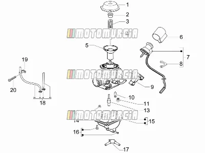 Composants du carburateur