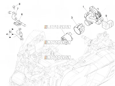 Corps de papillon - injecteur - joint d'induction
