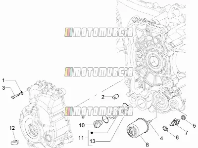Flywheel Magneto Cover - Oil Filter
