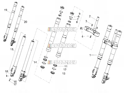 Fourche avant Ming Xing