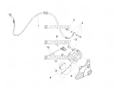 Bremssattel hinten