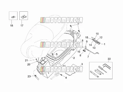 Compartiment pour casque