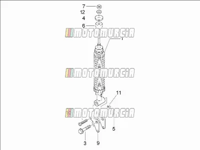 Suspension arrière - amortisseur(s)