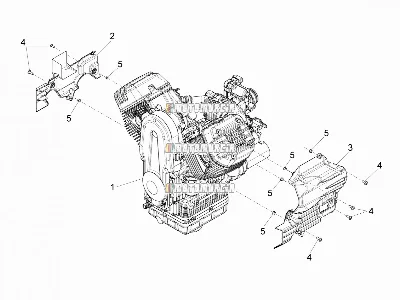 Levier de pièce de finition du moteur