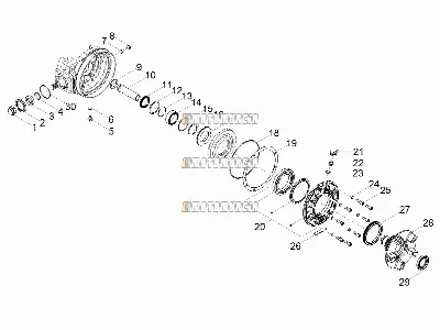 Transmission arrière / composants